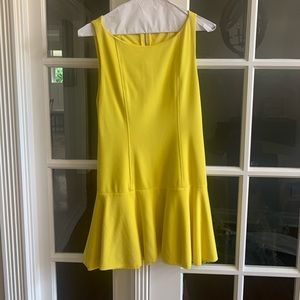 Alice + Olivia, size 4, yellow mini dress